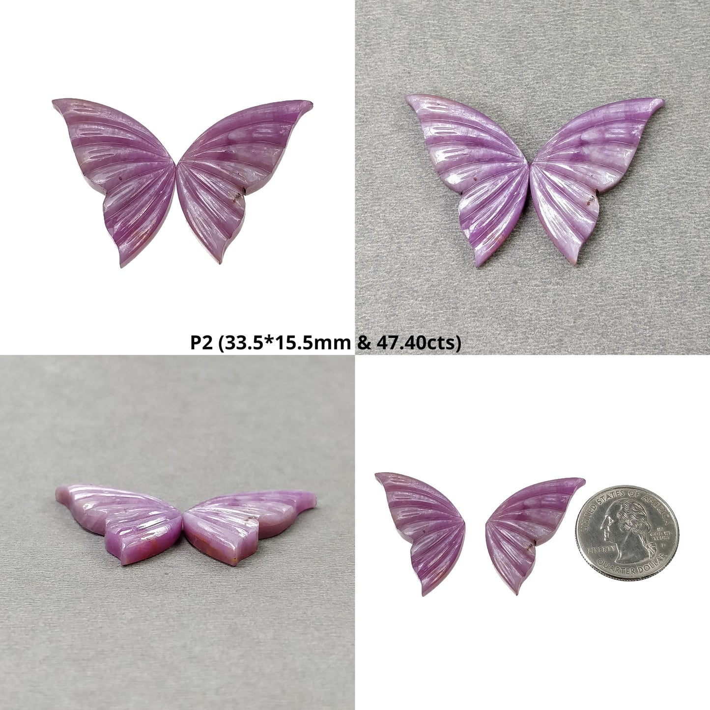 Pink Sapphire Butterfly