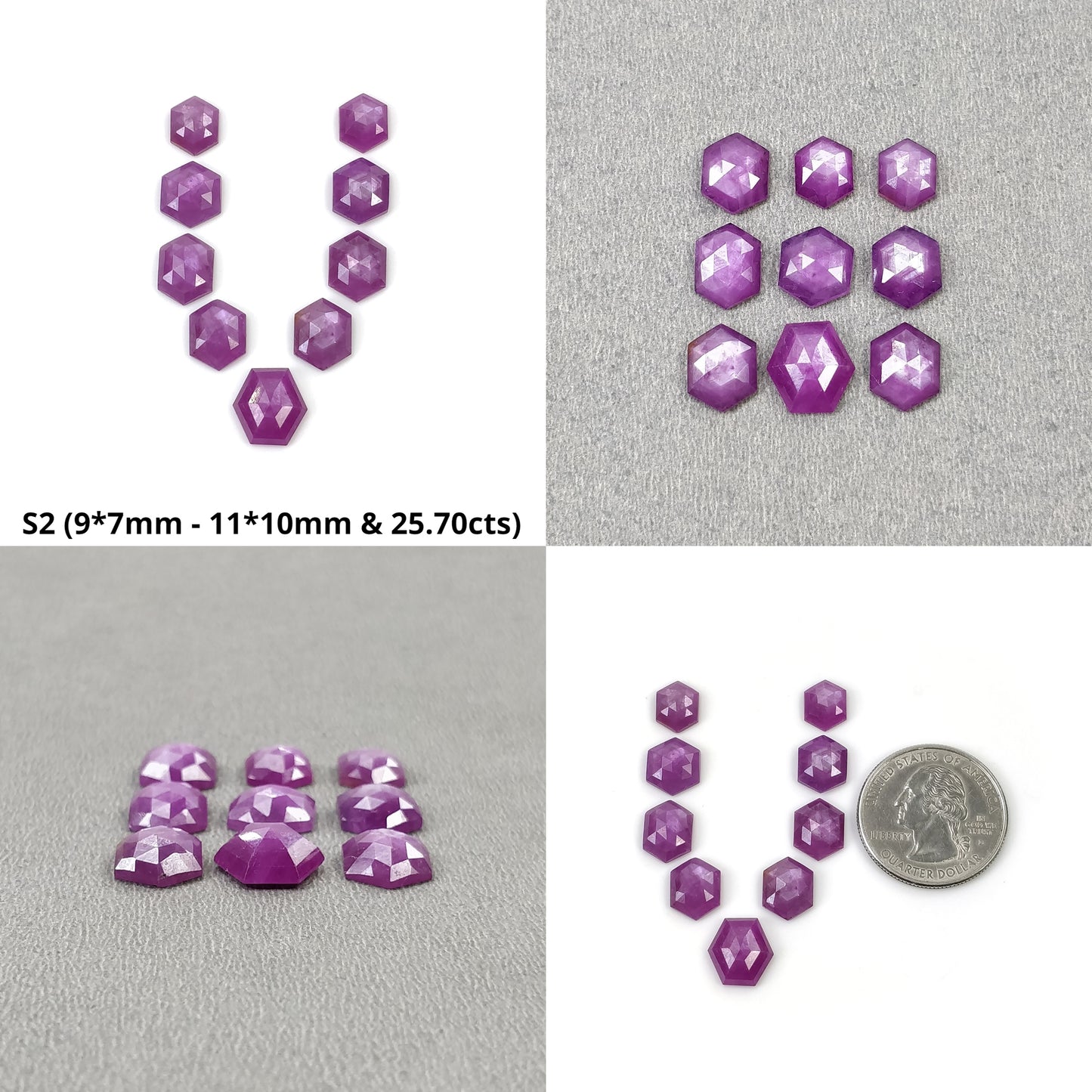 Hexagon Shape Sapphire