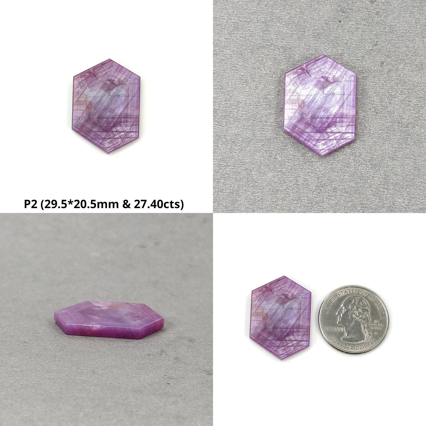 Hexagon Shape Sapphire