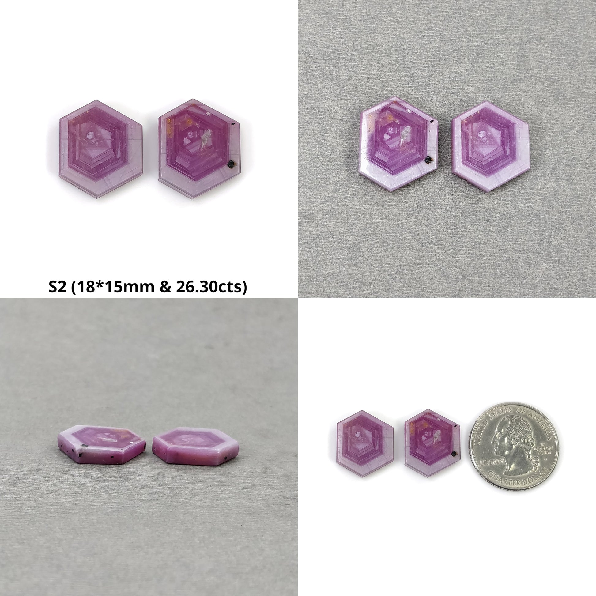 Hexagon Shape Sapphire