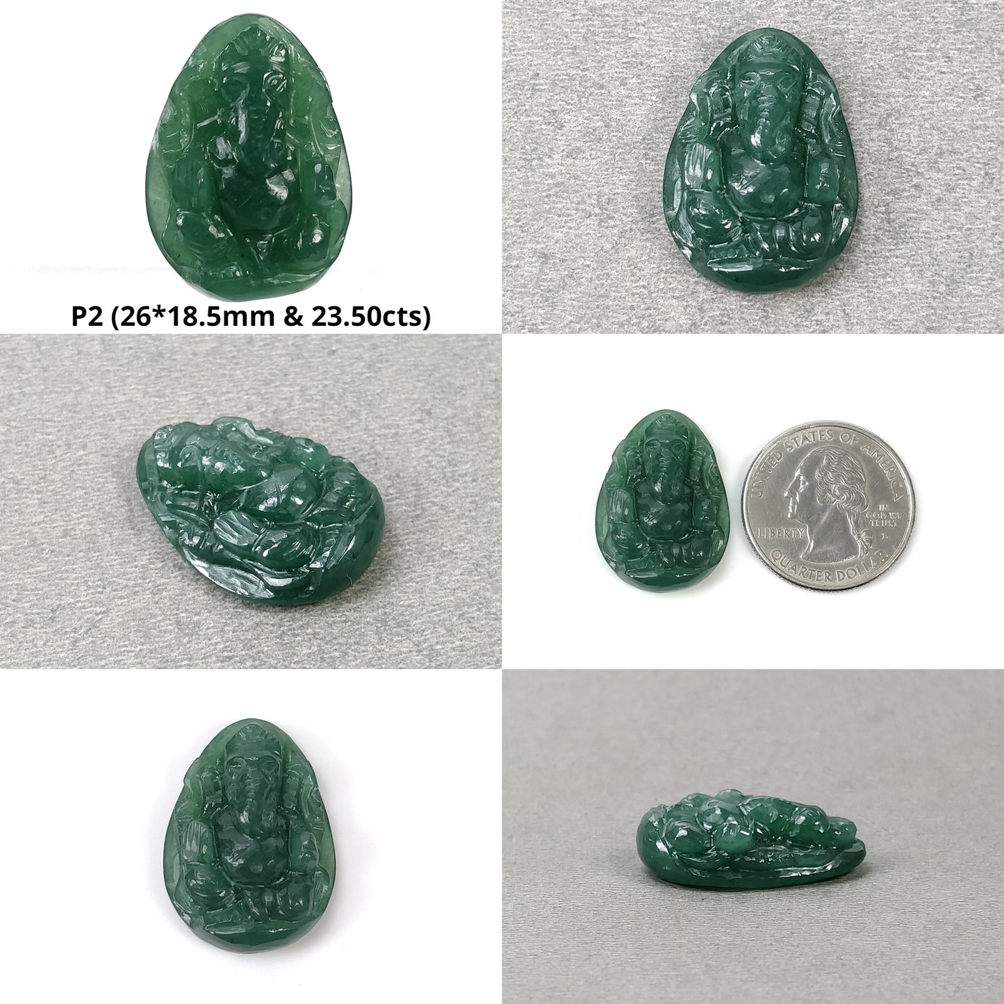 Quartzite Gemstone Carving : Natural Untreated Unheated Quartzite Hand Carved LORD GANESHA
