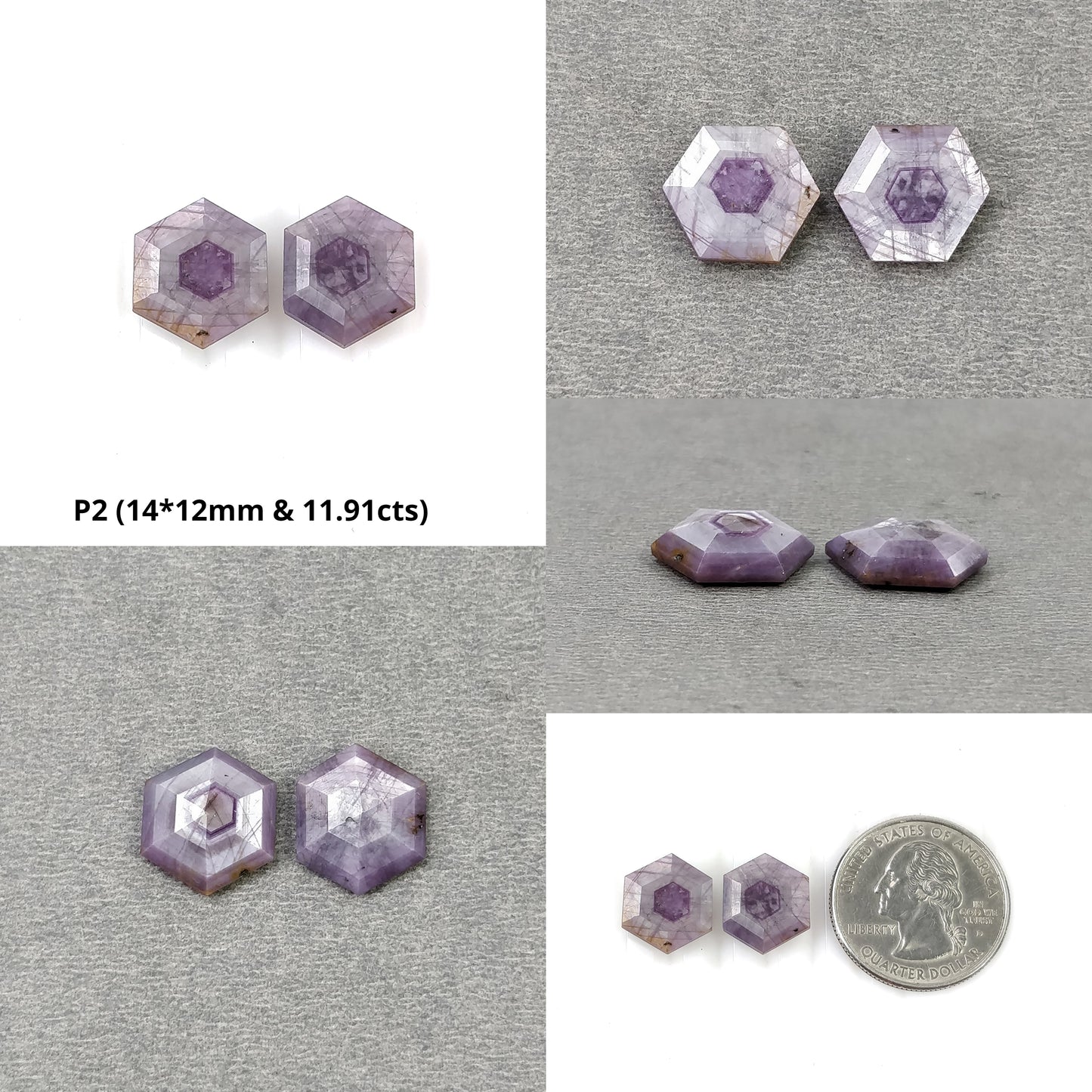 Hexagon Shape Sapphire