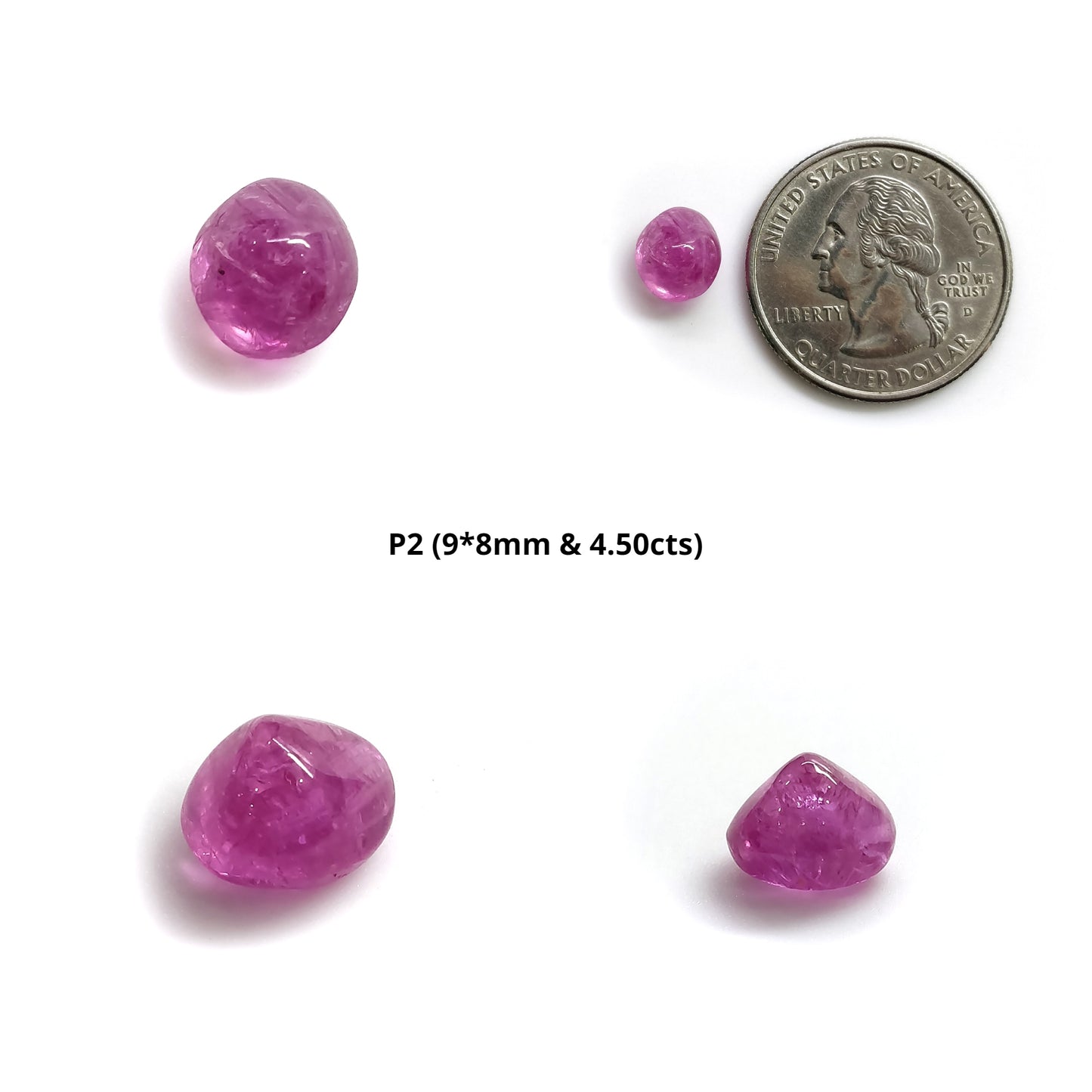 Burmese Ruby Gemstone Cabochon : Natural Untreated Unheated  Ruby Uneven Shape Tumble