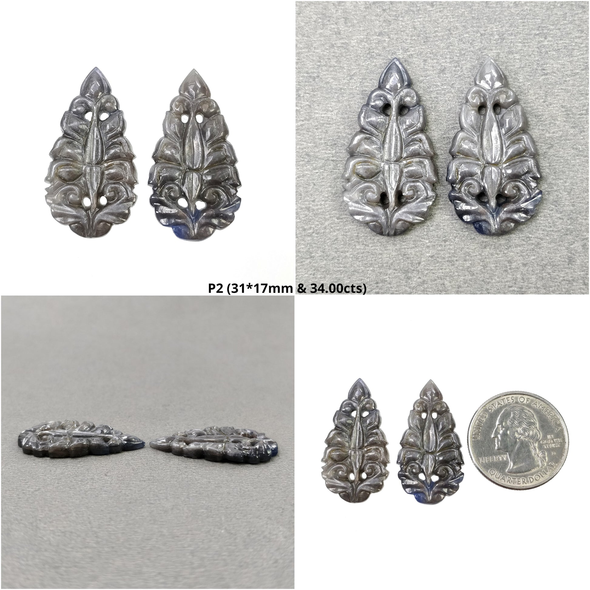Hand Carved Sapphire