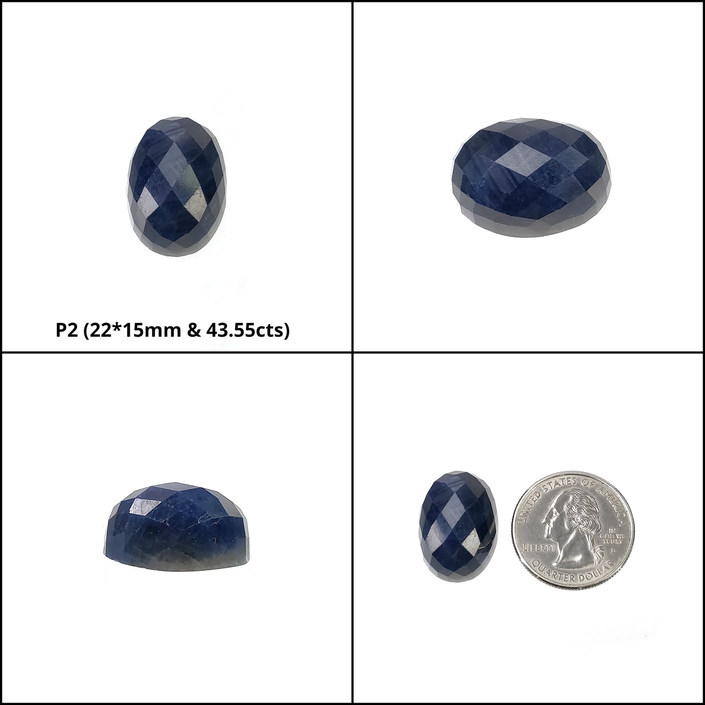 Checker Cut Sapphire