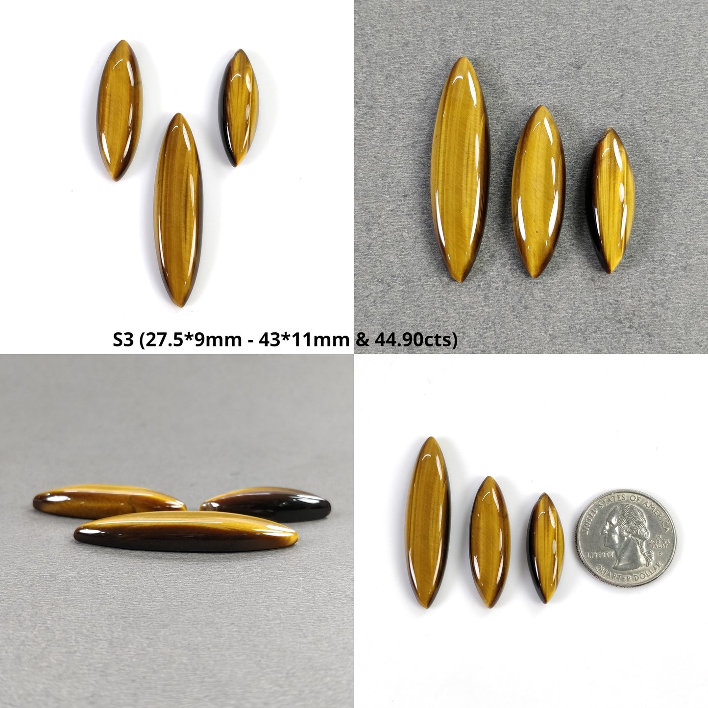 Marquise Tiger Eye