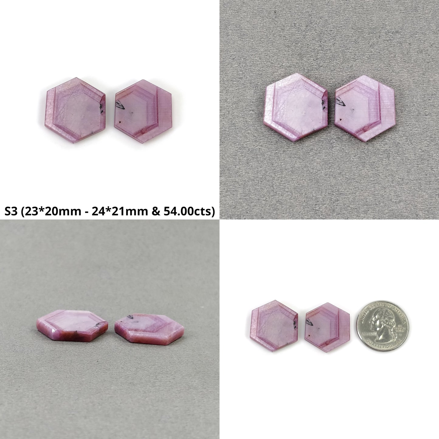 Hexagon Shape Sapphire