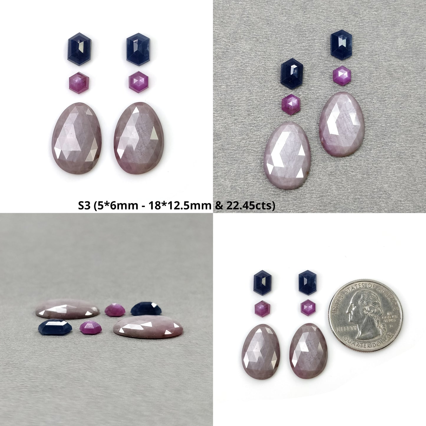 Rose Cut Sapphire