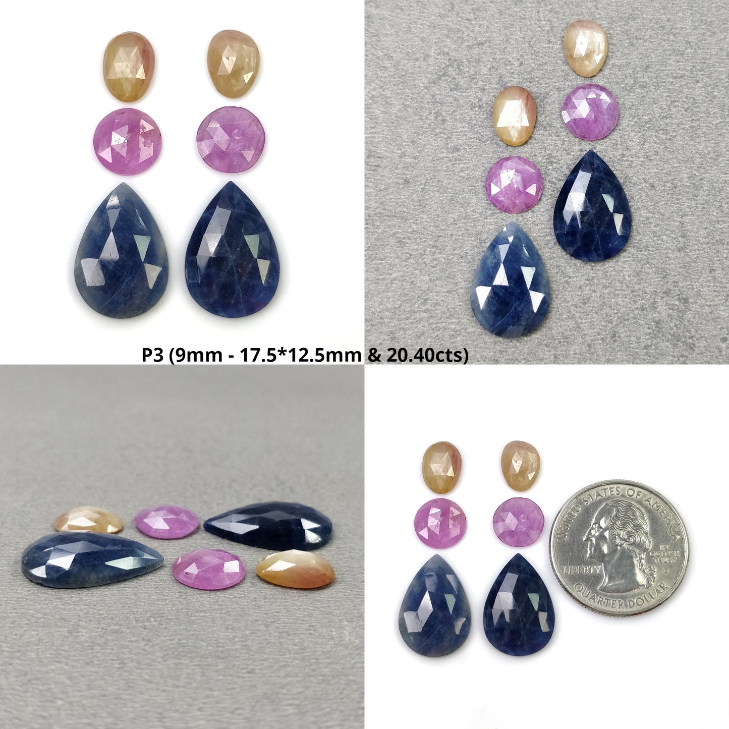 Rose Cut Sapphire
