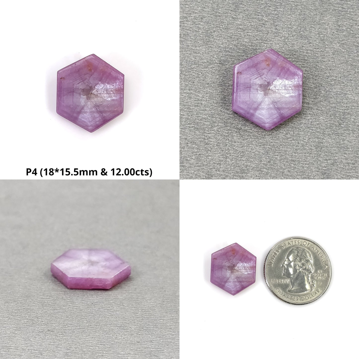 Hexagon Shape Trapiche