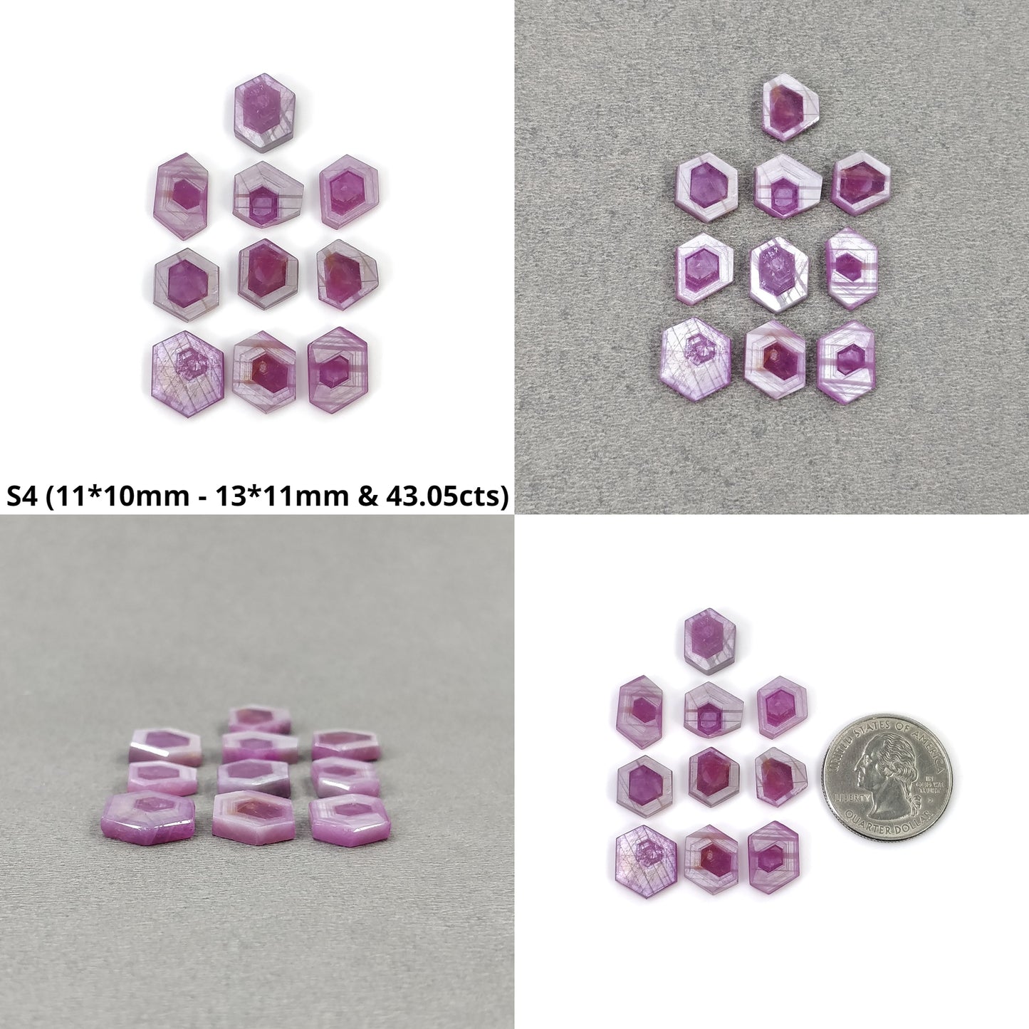 hexagon Shape Sapphire