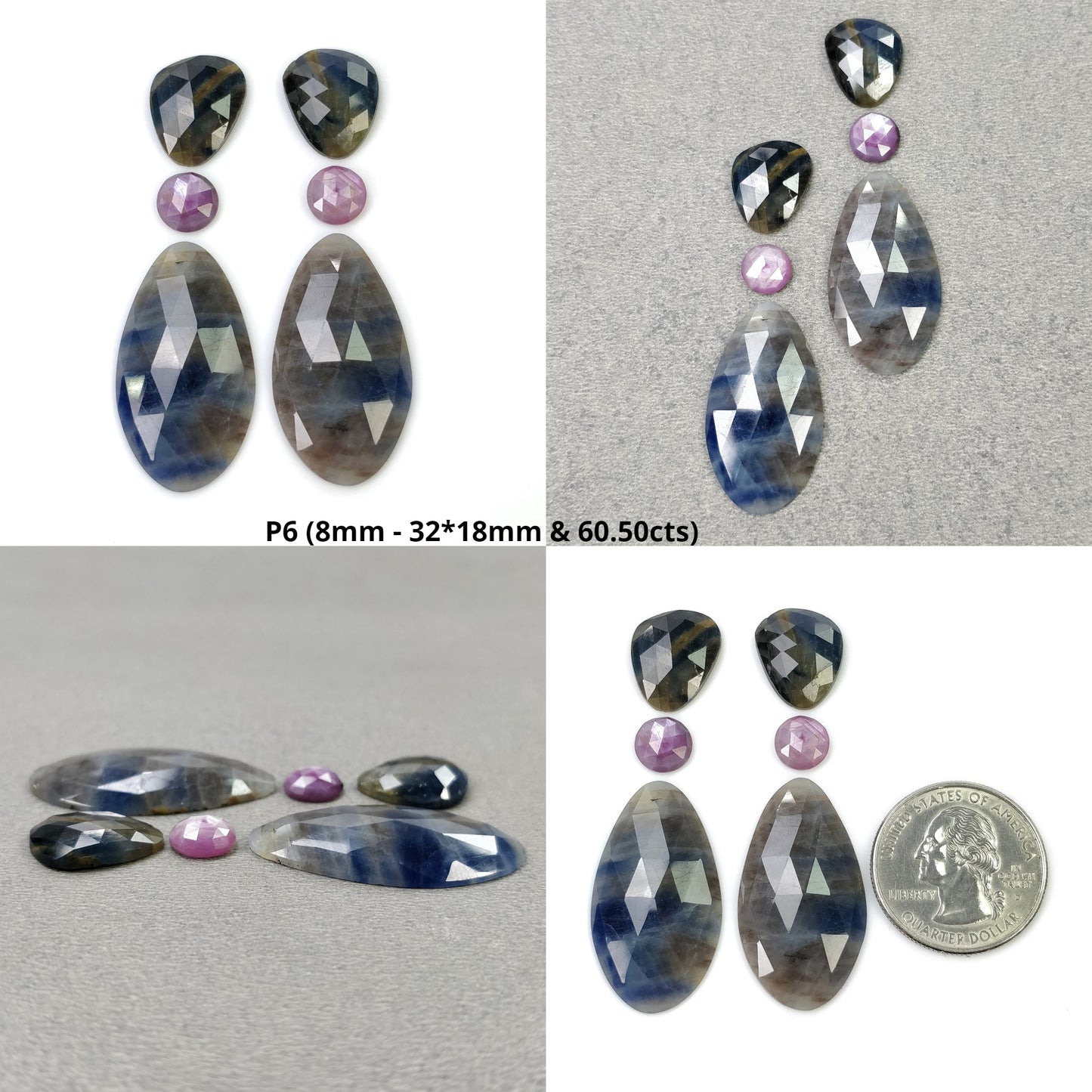 Rose Cut Sapphire