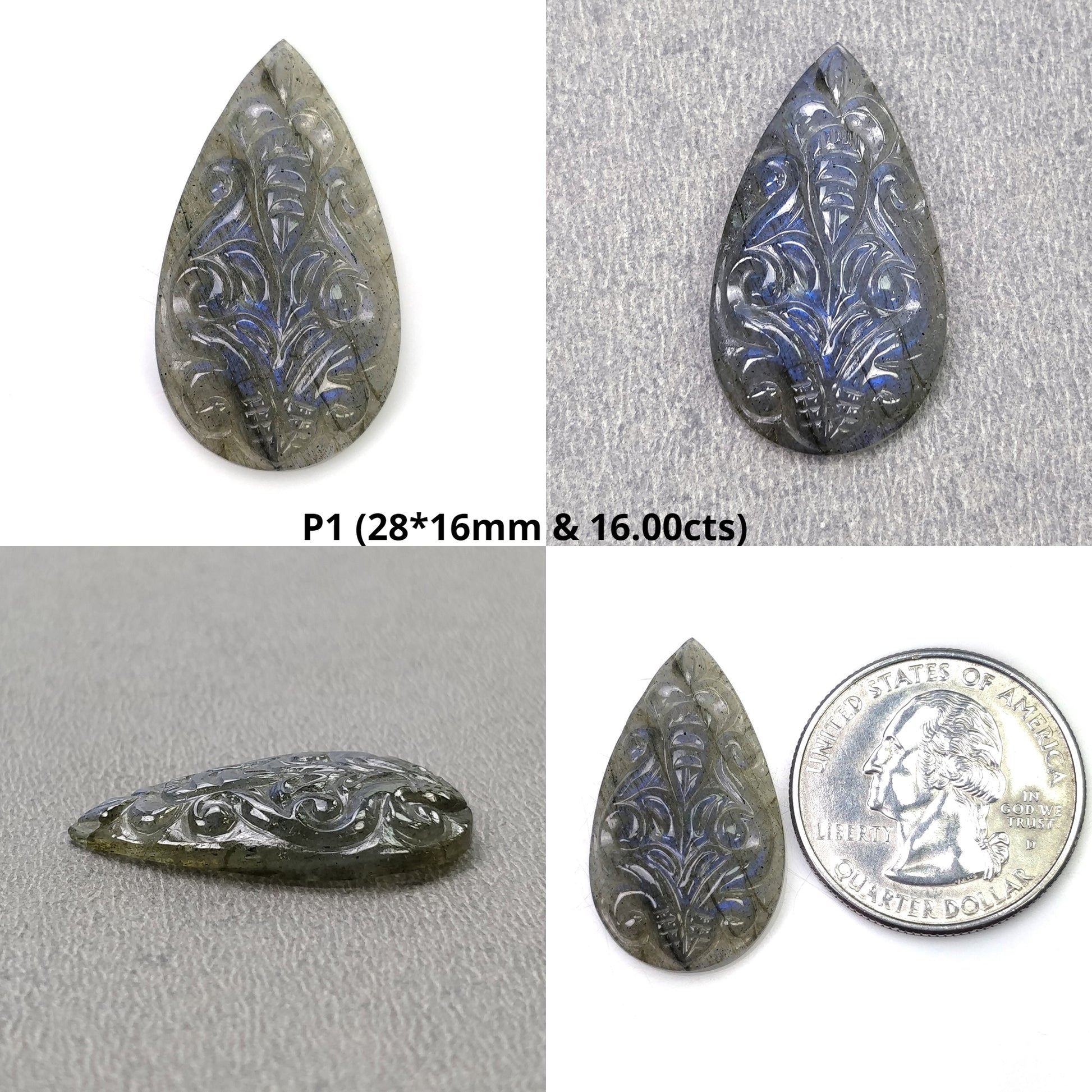 Pear Shape Labradorite
