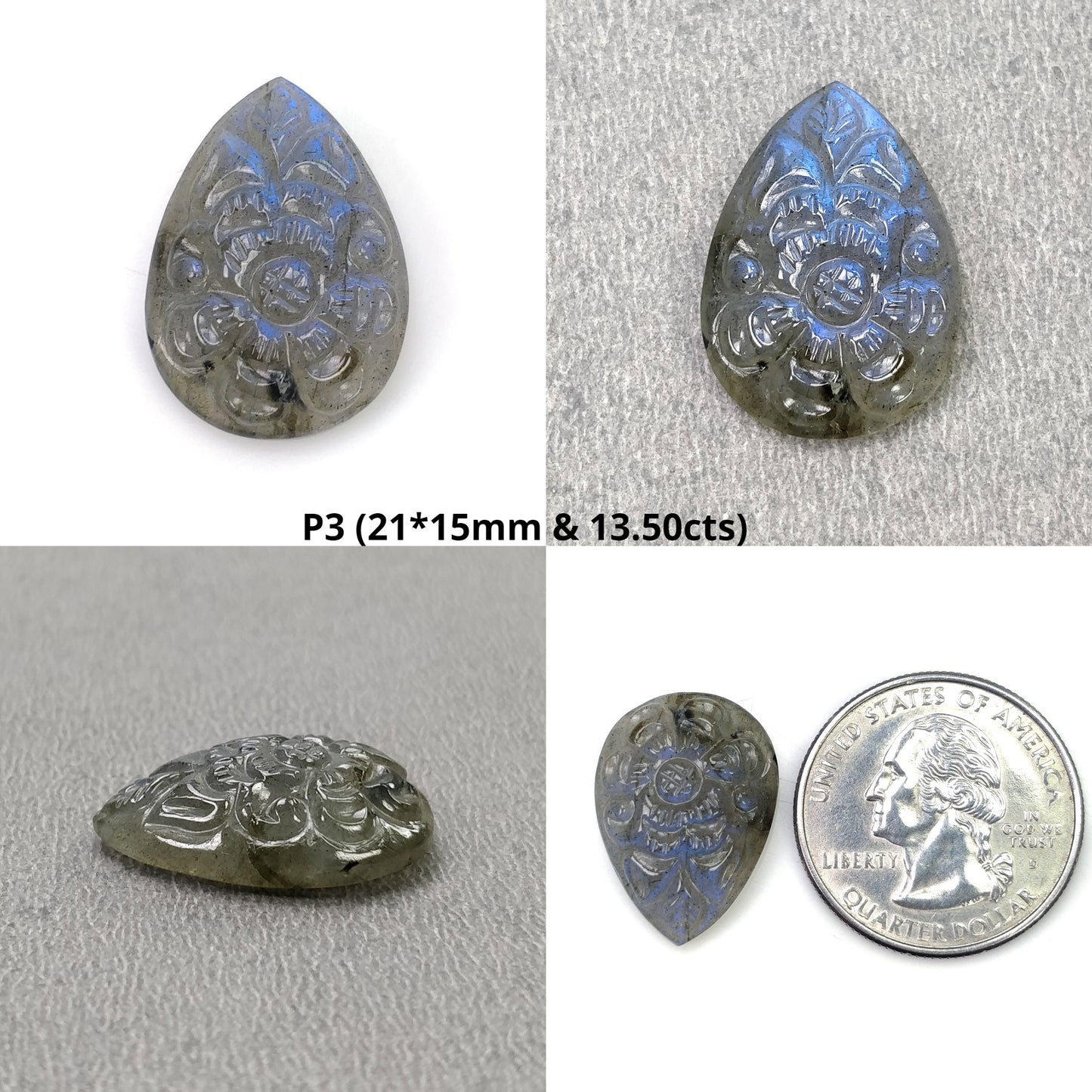 Hand Carved Labradorite