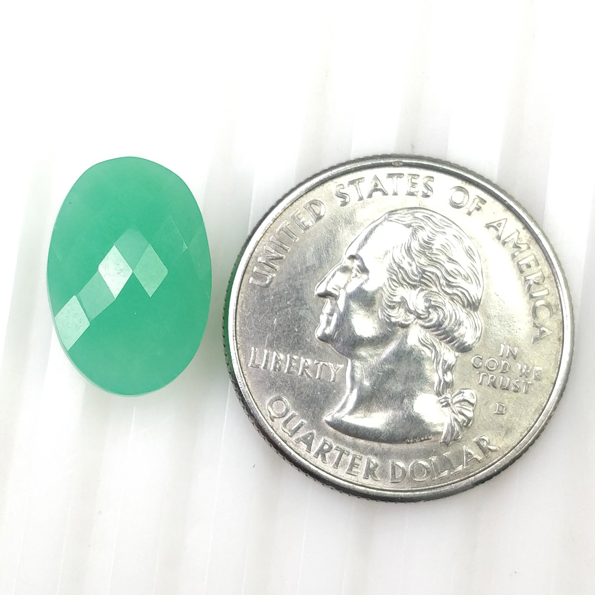 Checker Cut Chrysoprase