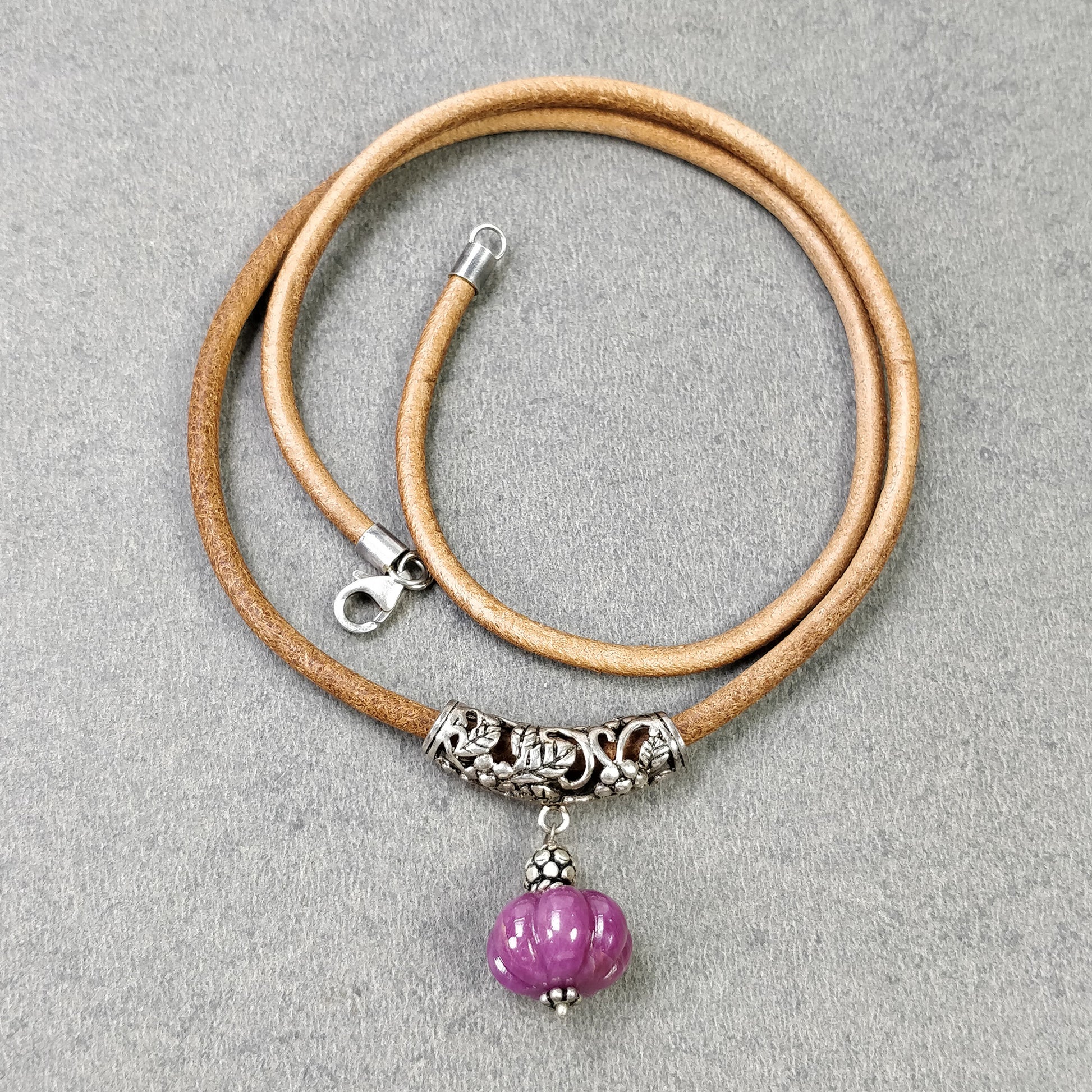 Leather Cord Gemstone