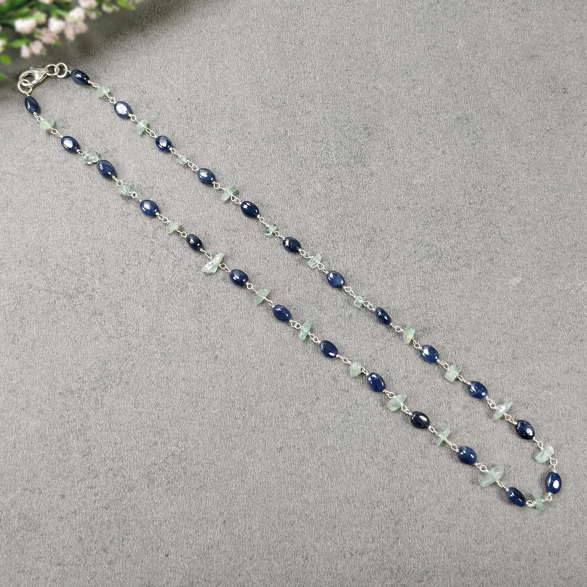 Emerald And Sapphire Necklace