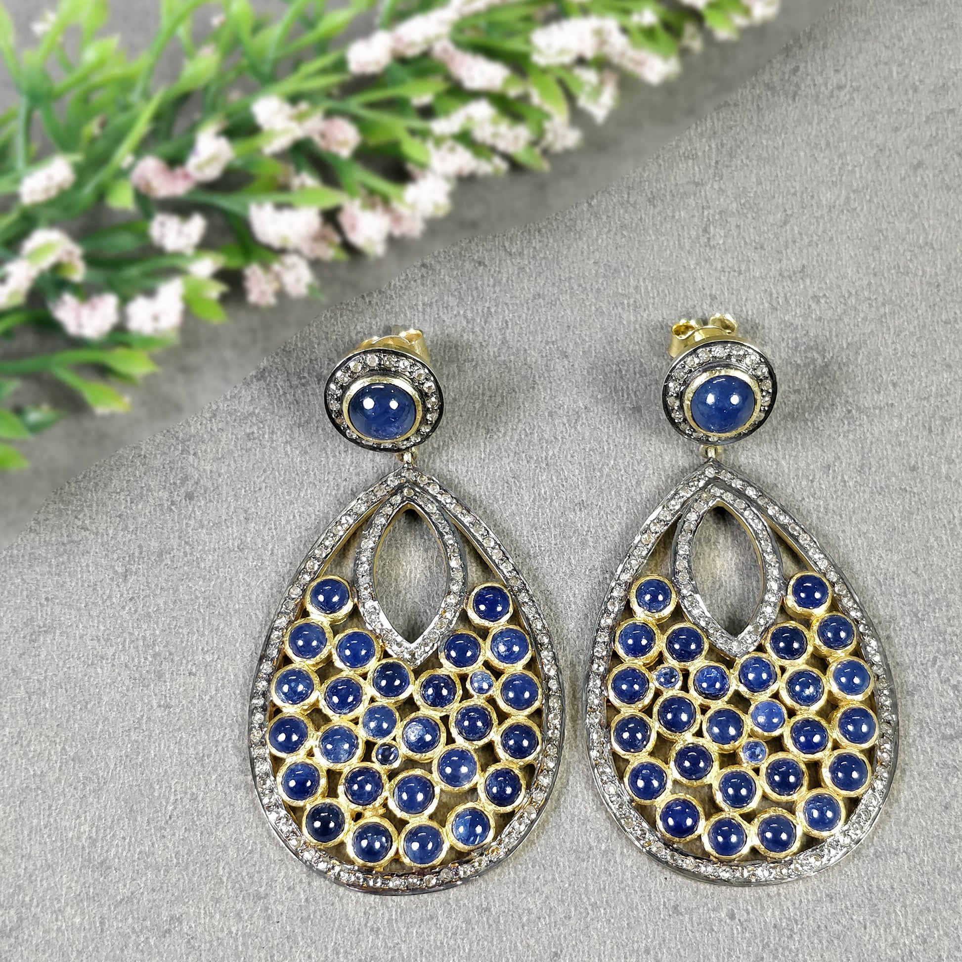 Blue Sapphire Earringa