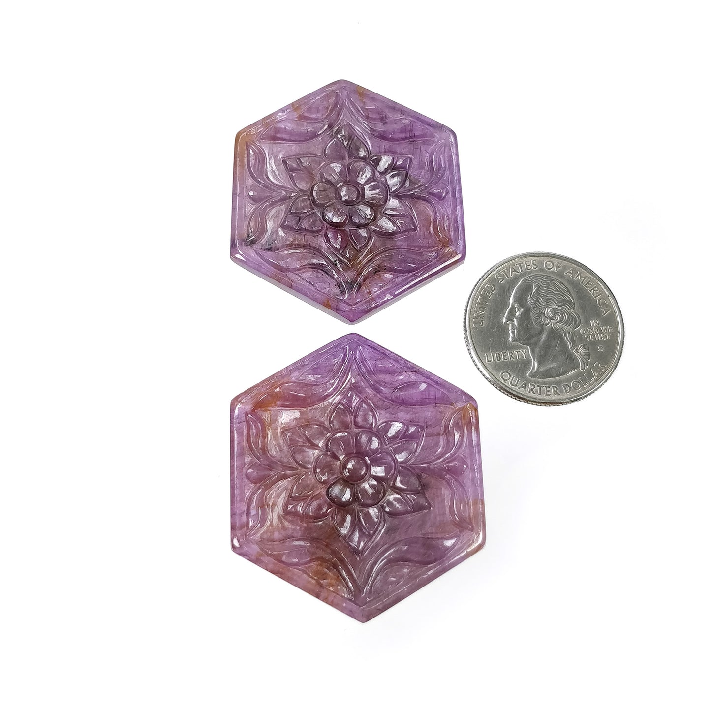 Purple Sapphire Carving
