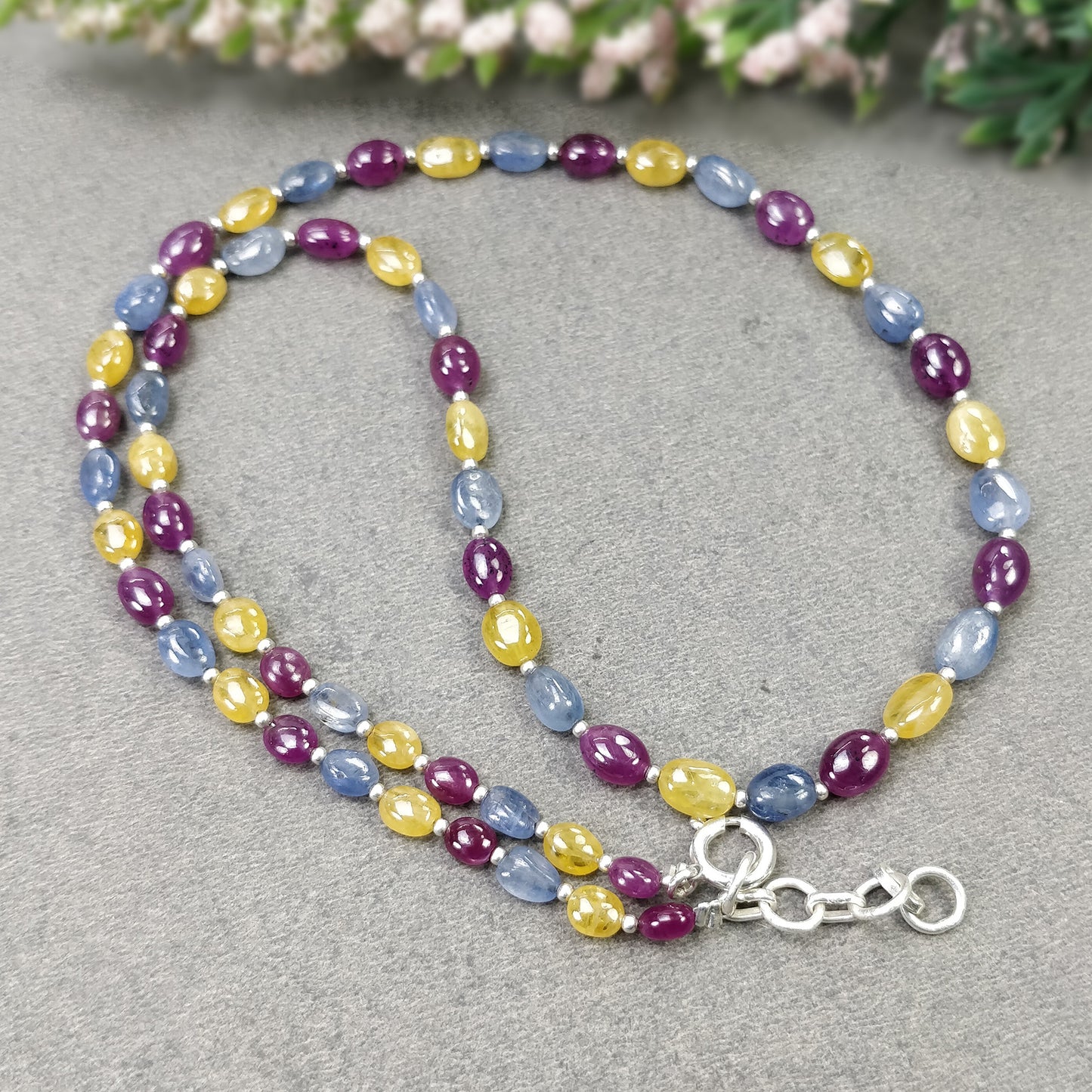 Sapphire Beads Necklace