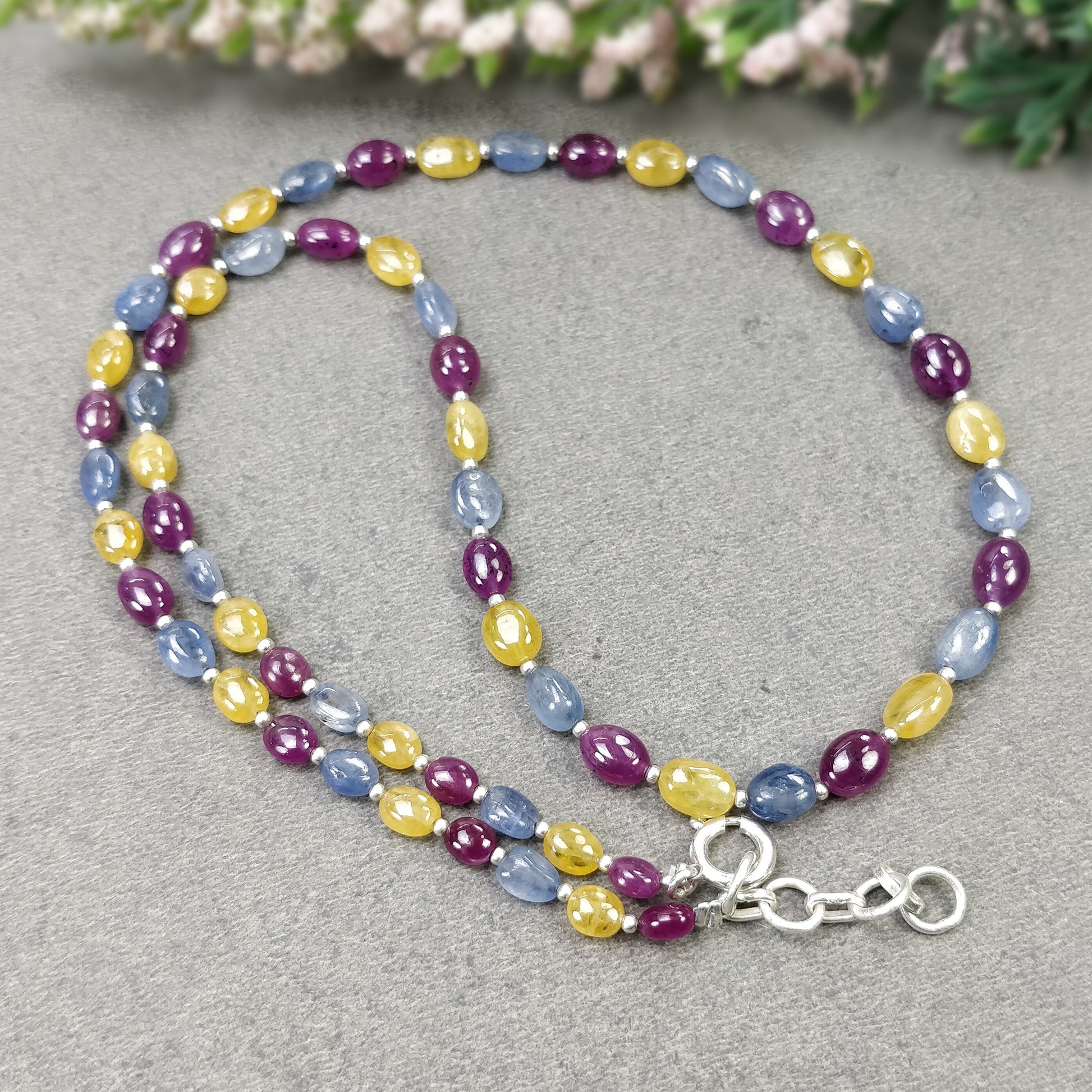 Sapphire Beads Necklace