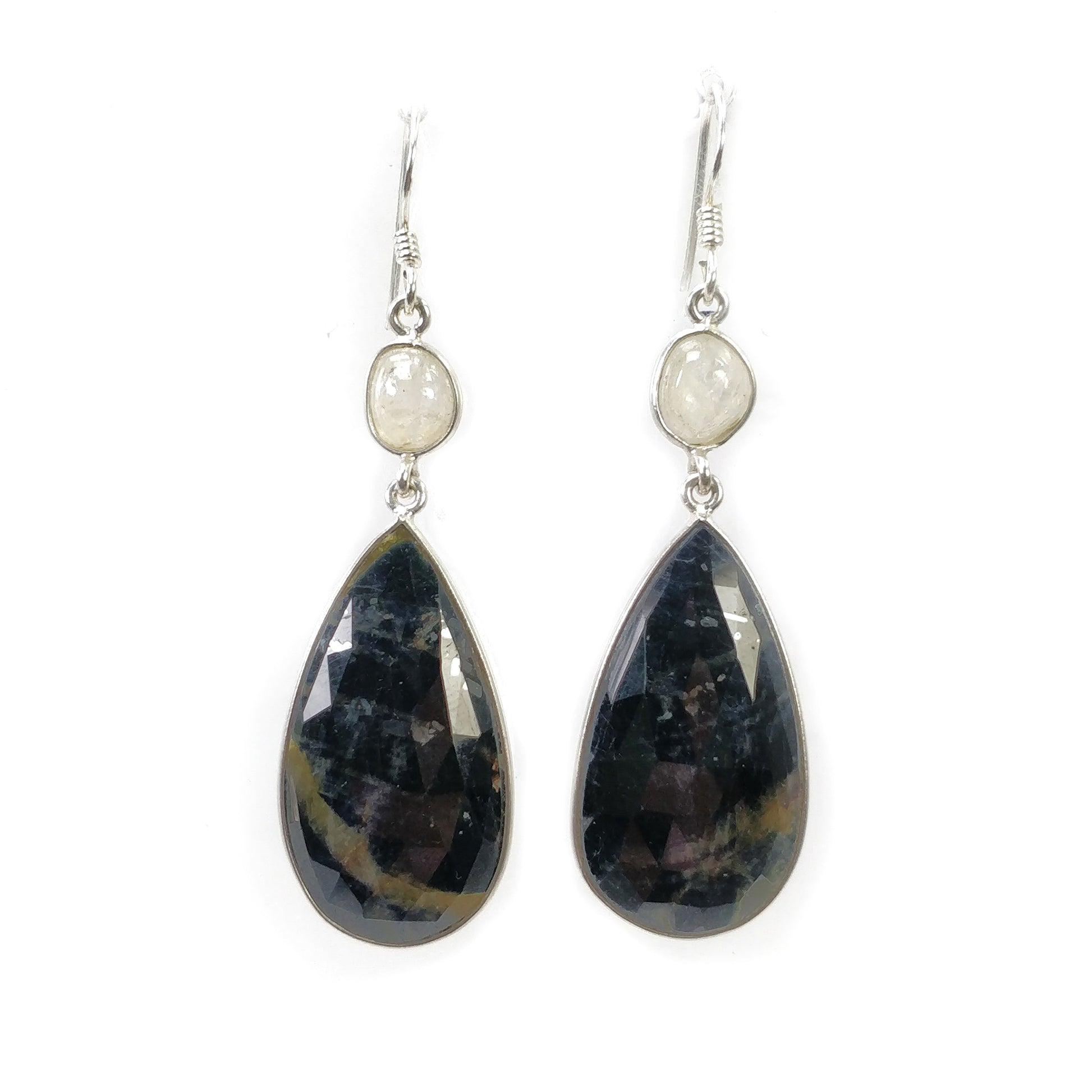 Bezel Set Earrings