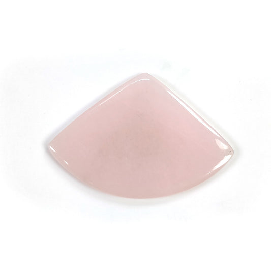 PINK ROSE QUARTZ Gemstone Cabochon : 52.55cts Natural Untreated Unheated Quartz Gemstone Triangle Shape 56*39mm