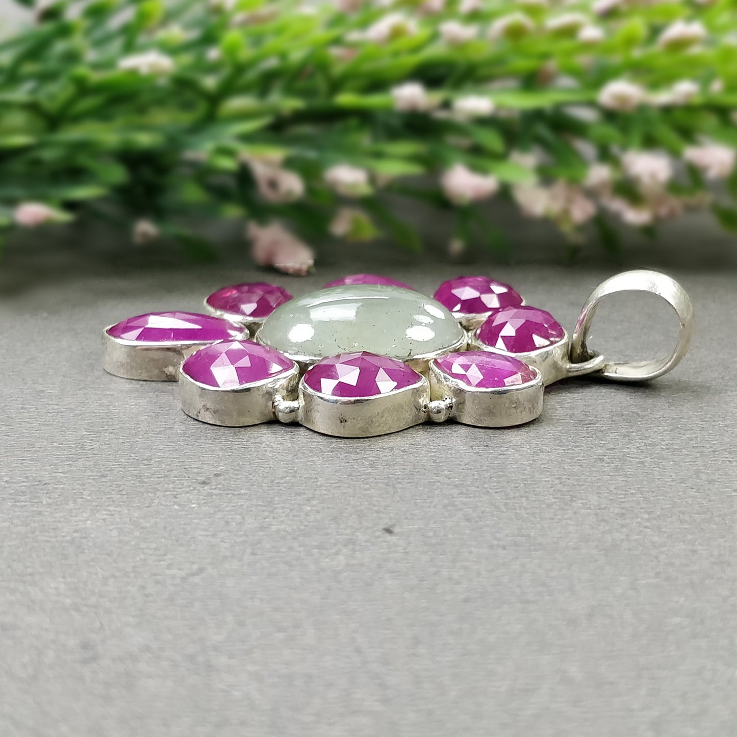 Bezel Set Earrings