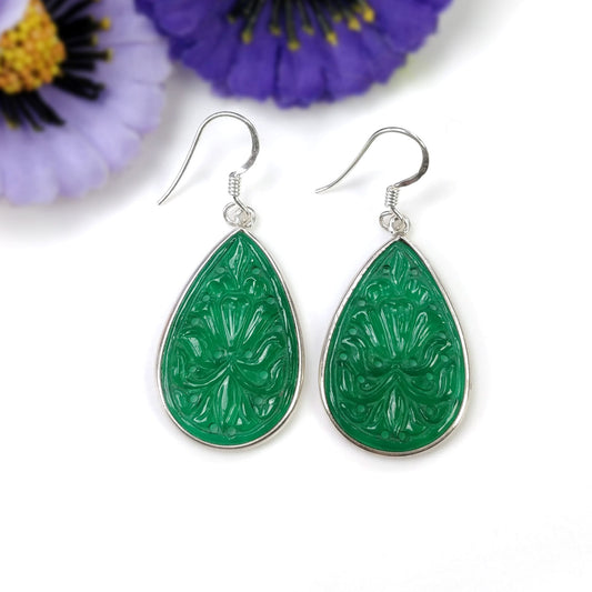 Hand Carved Earring