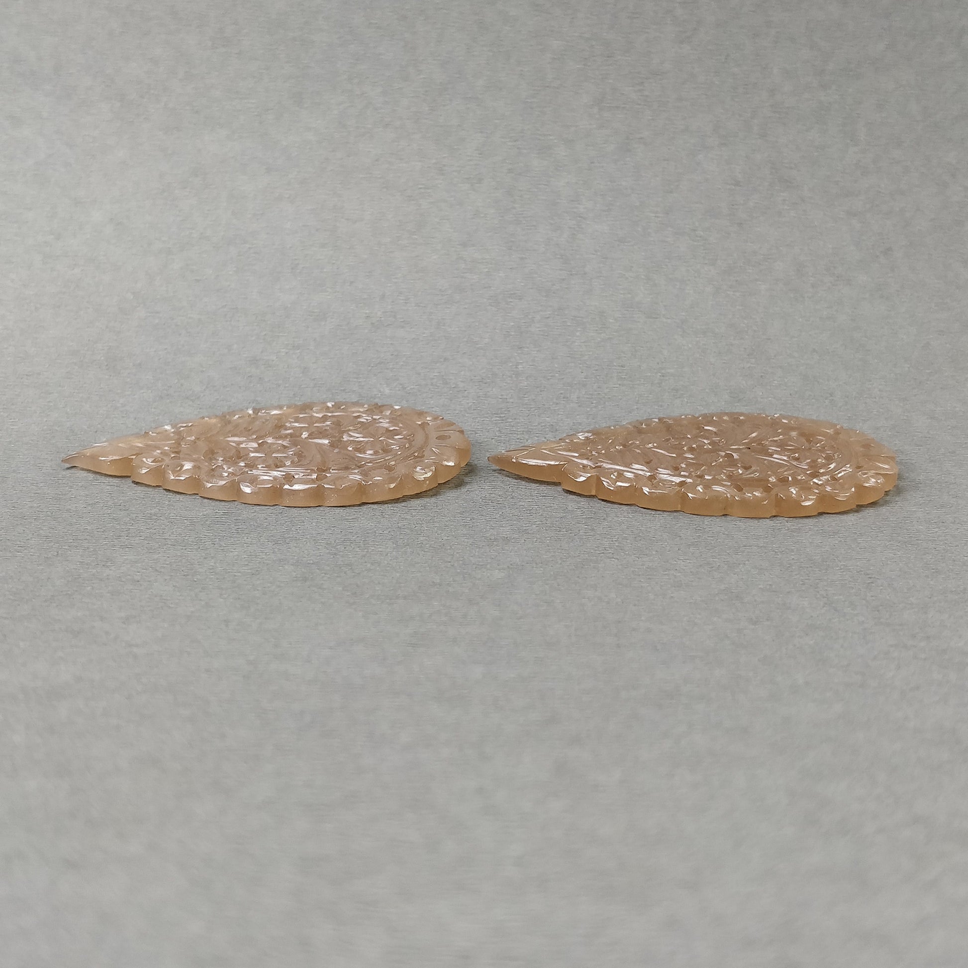 Peach Moonstone Carving