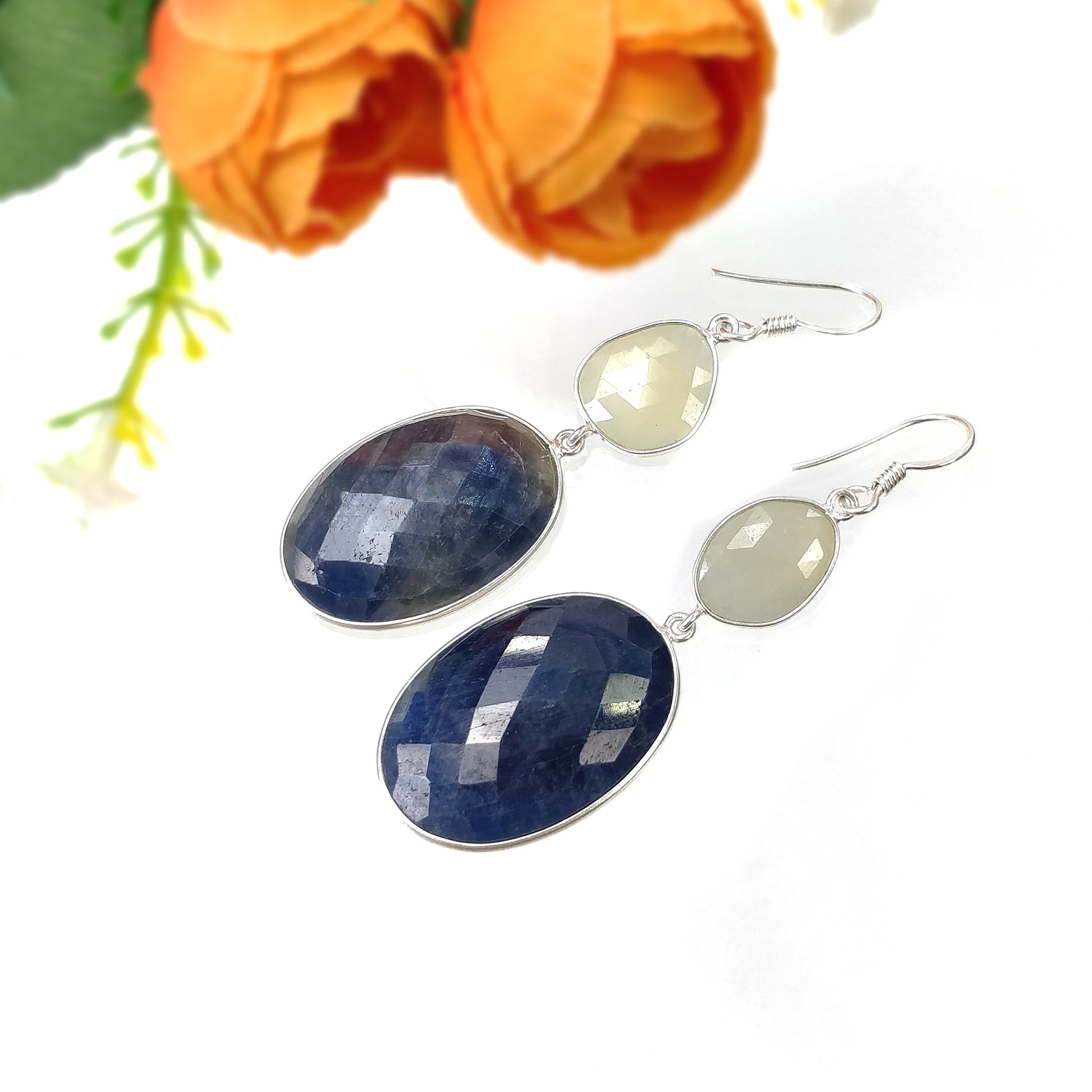 Blue Sapphire Earring