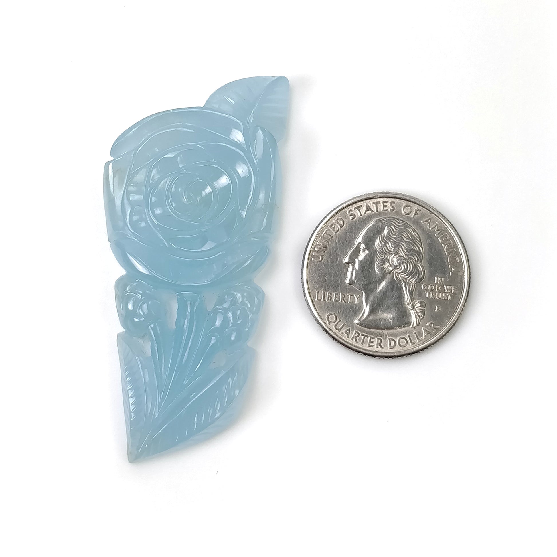 Hand Carved Aquamarine