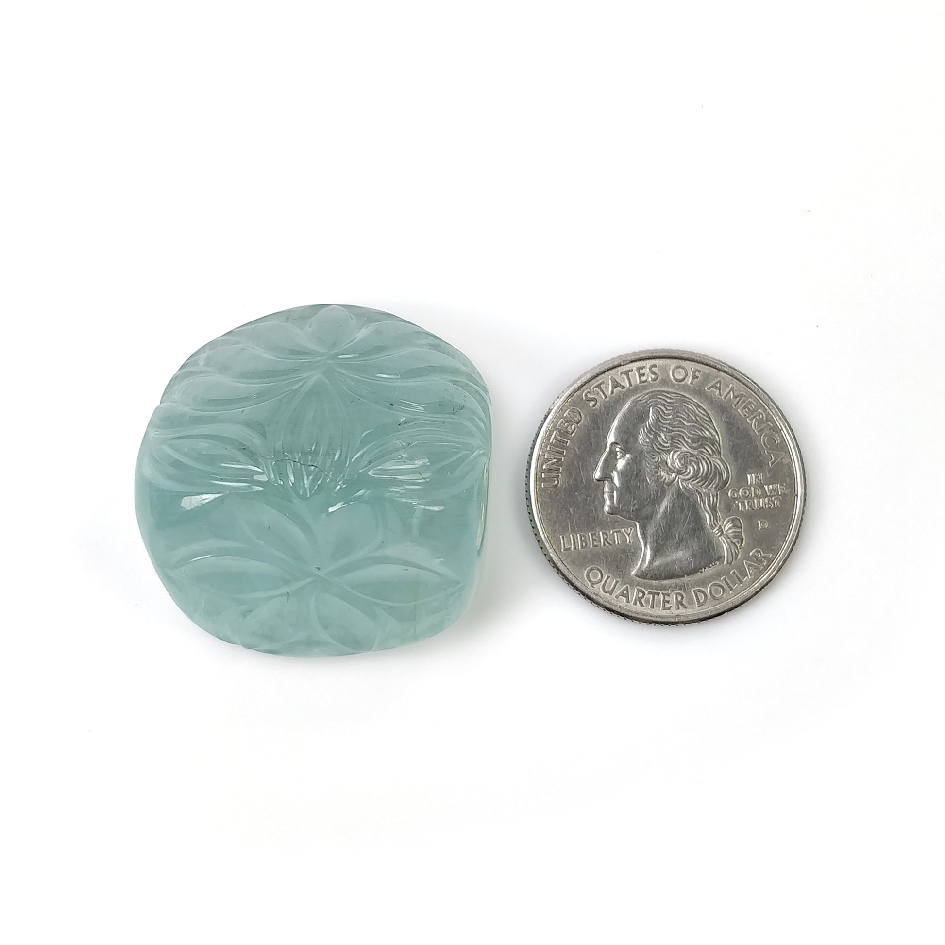 Hand Carved Aqua