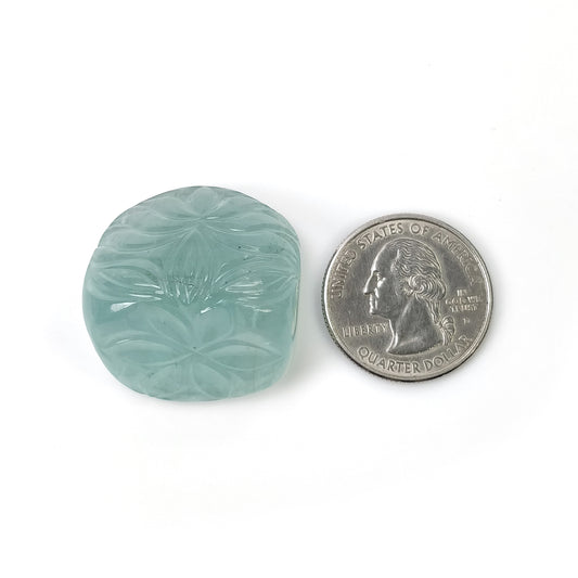 Hand Carved Aqua