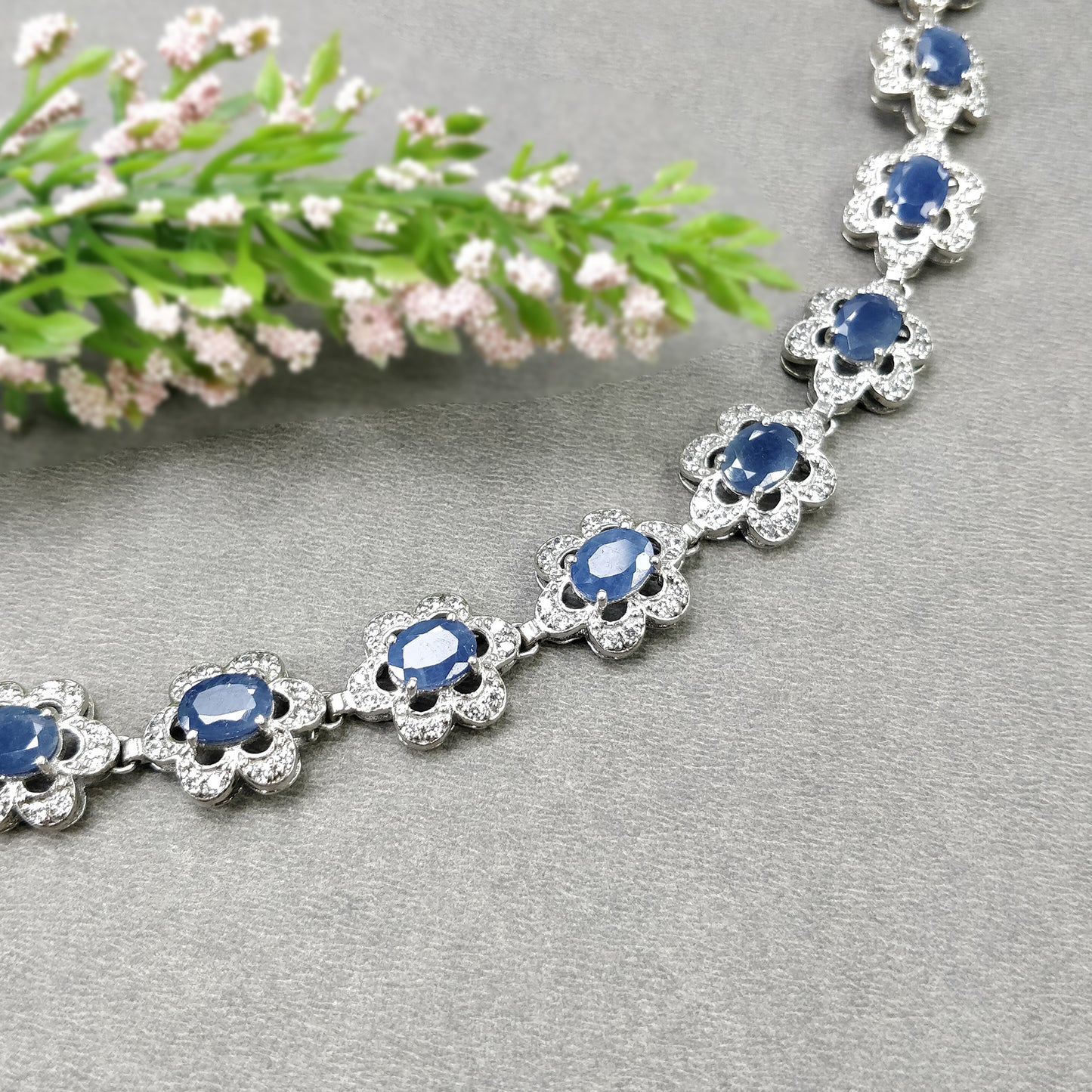Sapphire With CZ