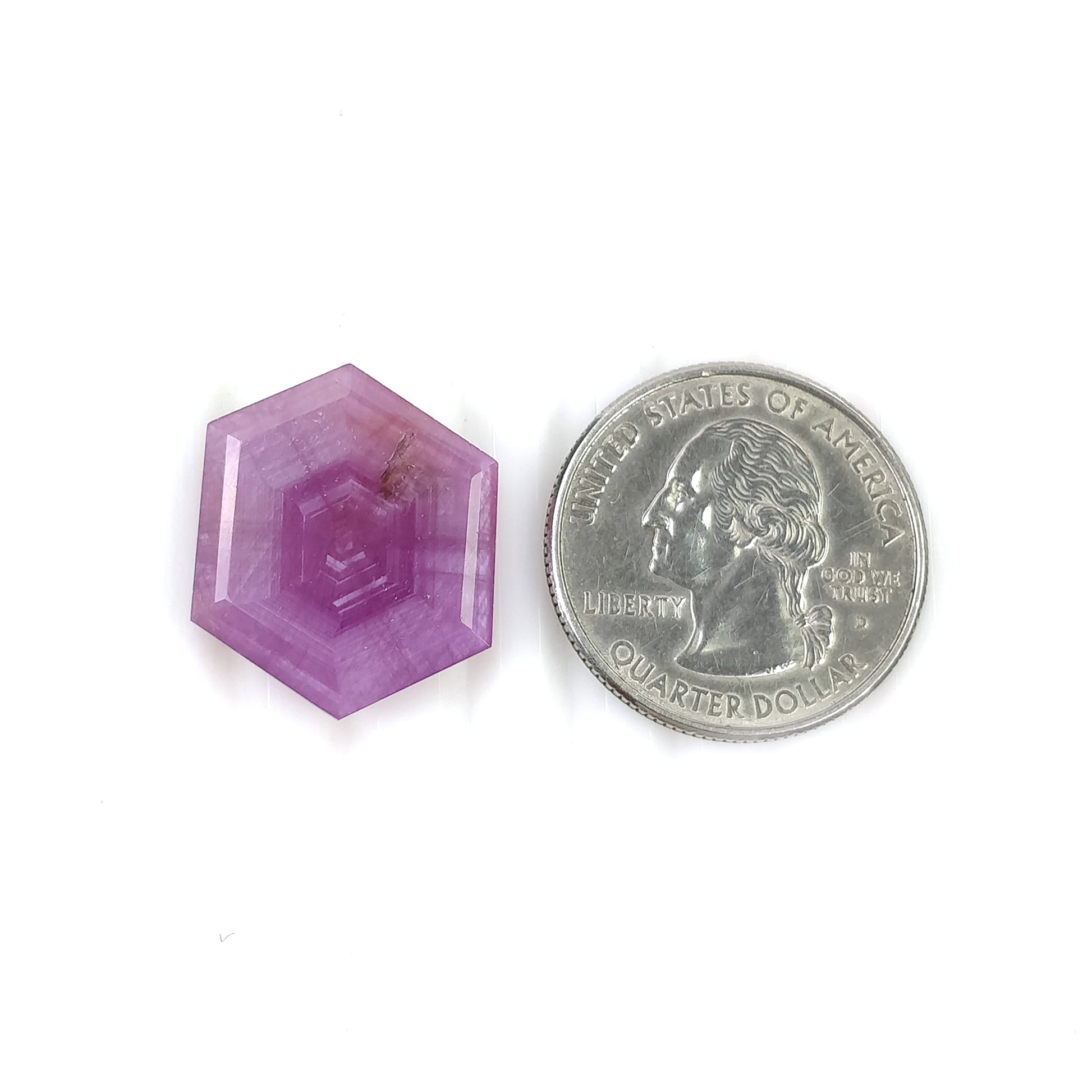 Hexagon Shape Sapphire