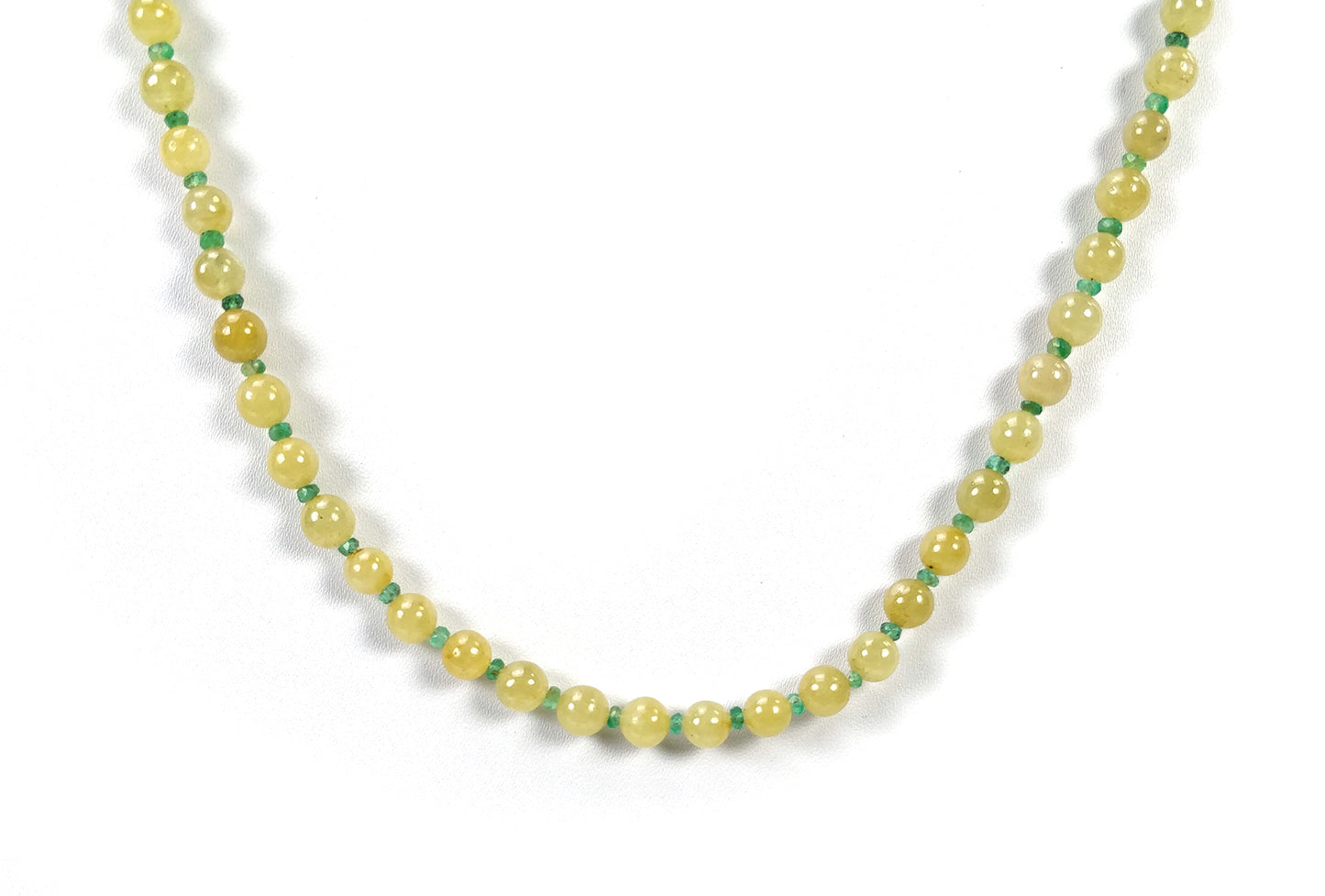 Yellow And Blue SAPPHIRE EMERALD RUBY Gemstone Necklace : Natural Sapphire Round Shape Plain & Faceted Necklace 3mm - 6mm 18"