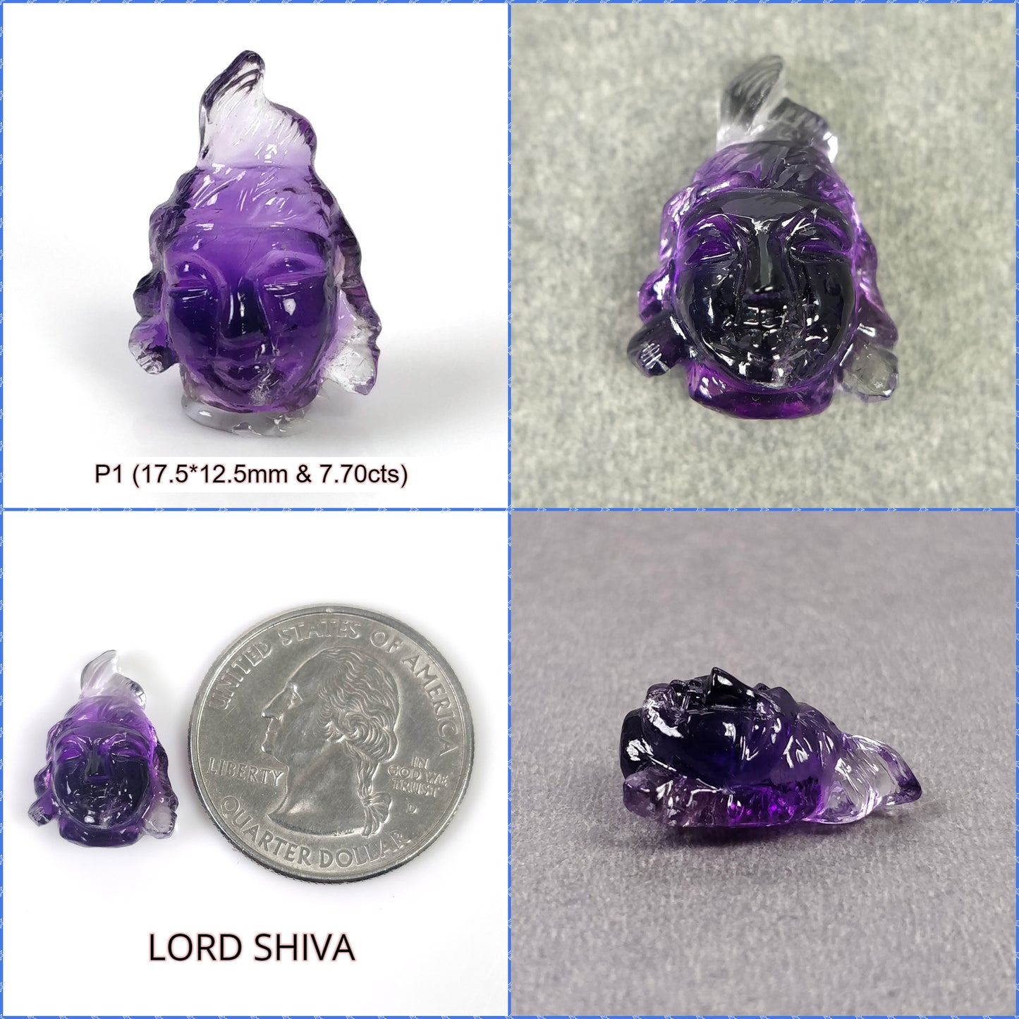 Amethyst Lord Shiva