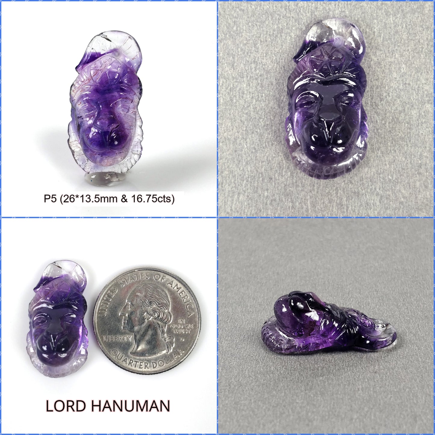 Amethyst Lord Hanuman