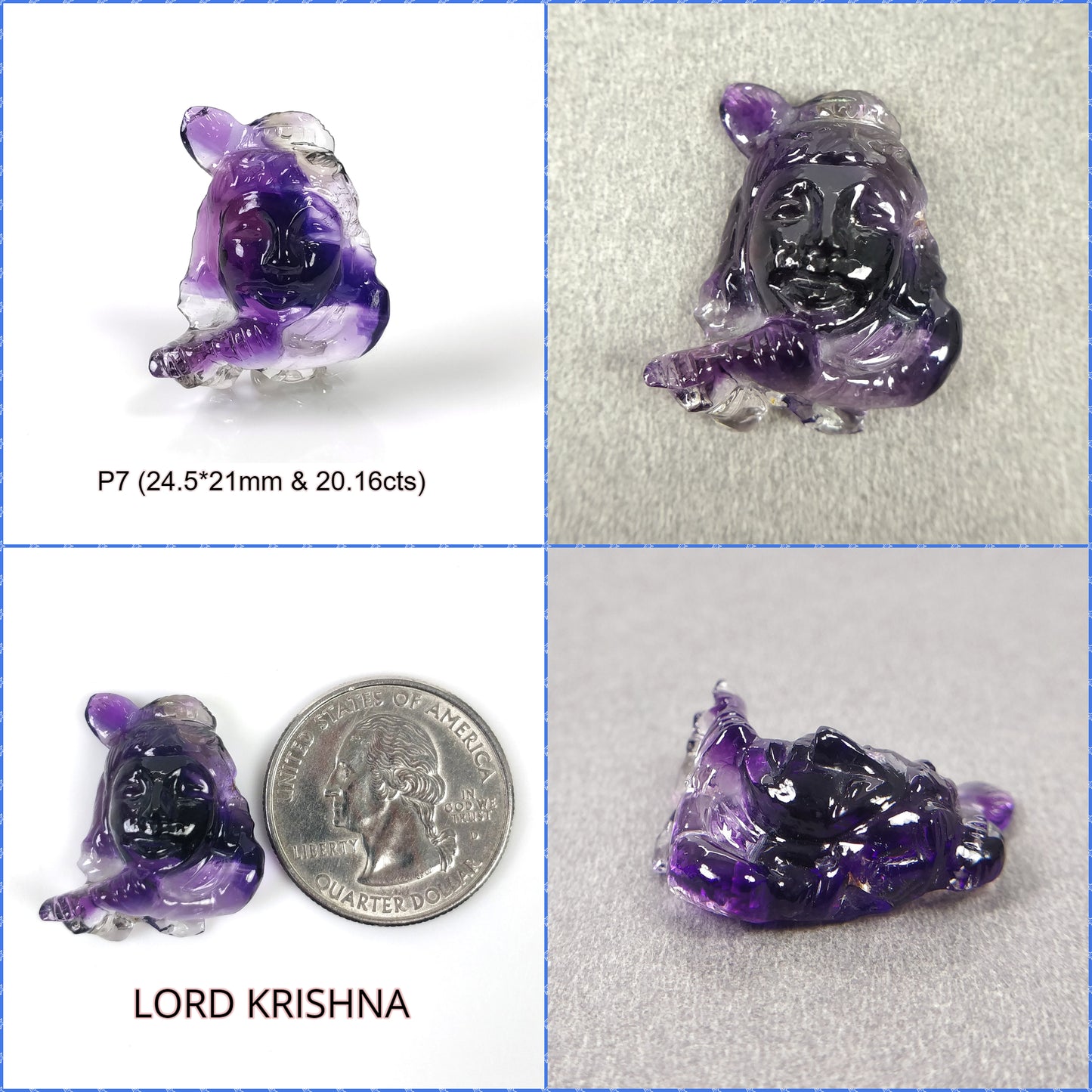 Amethyst Lord Krishna